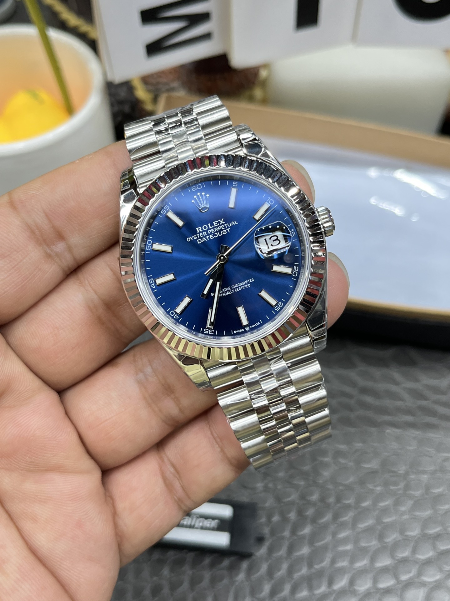 Montre Rolex Datejust 126334 Réplique de Luxe – 41mm, Cadran Bleu Élégant – Image 4