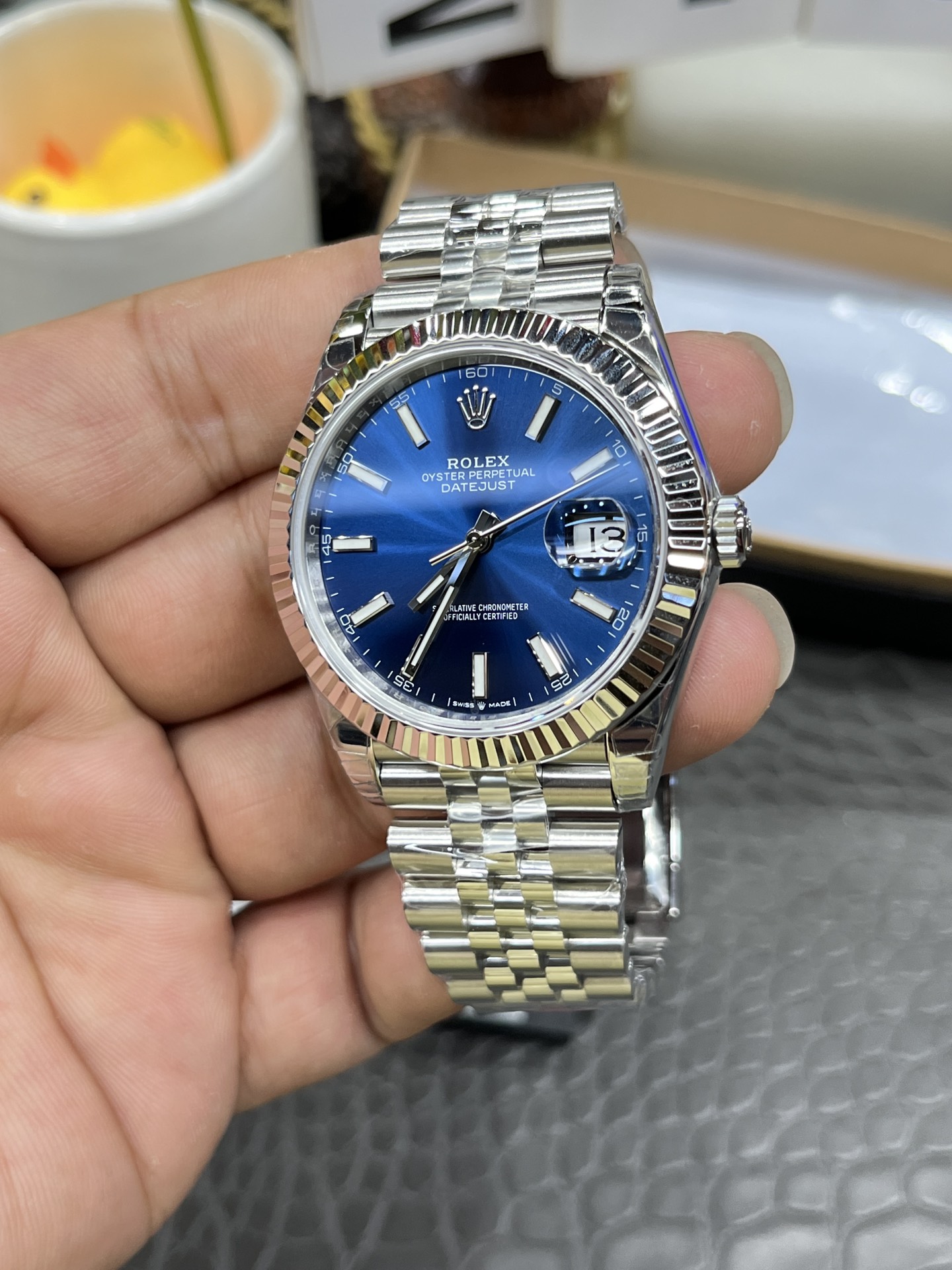 Montre Rolex Datejust 126334 Réplique de Luxe – 41mm, Cadran Bleu Élégant – Image 5