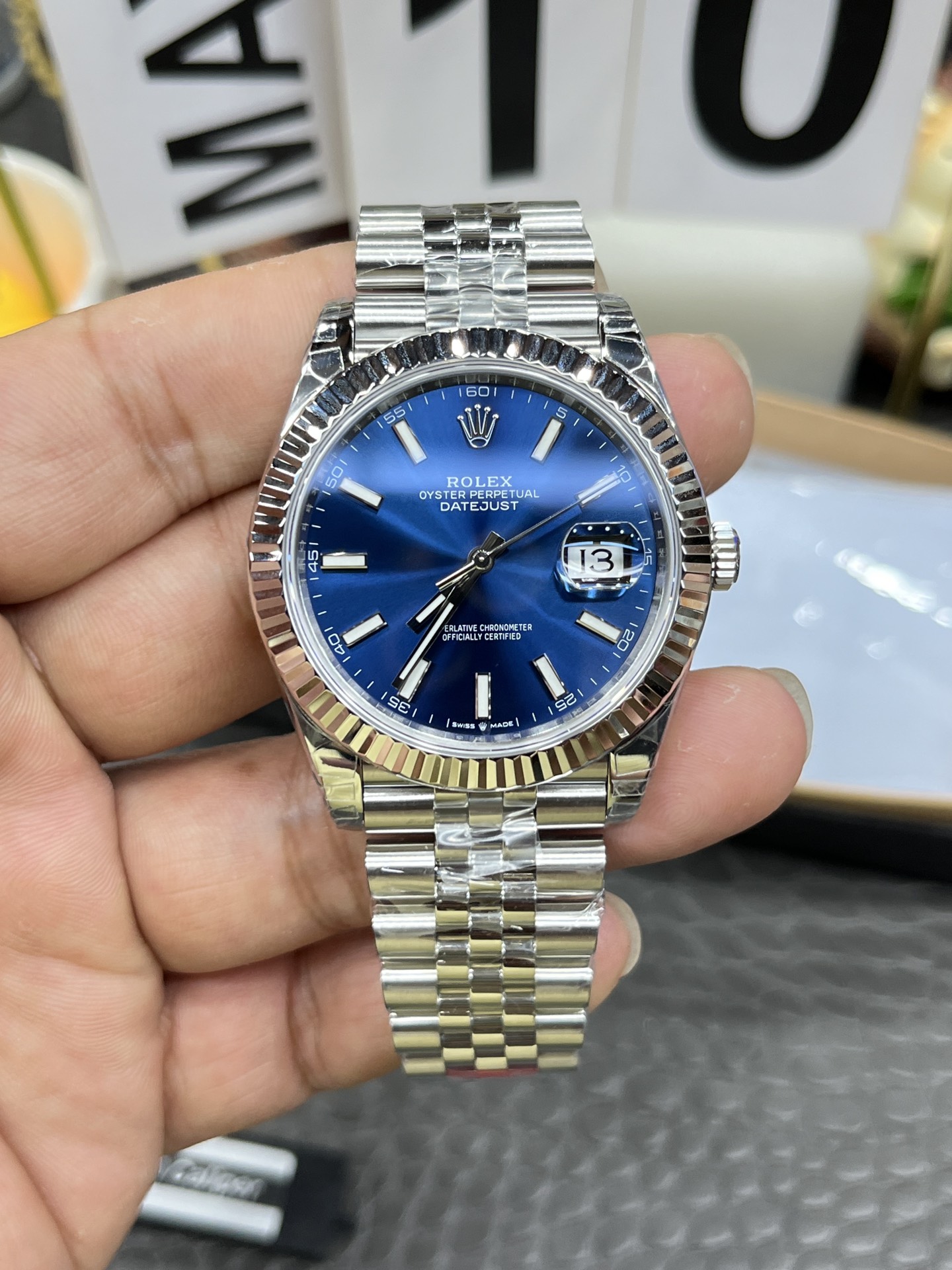 Montre Rolex Datejust 126334 Réplique de Luxe – 41mm, Cadran Bleu Élégant – Image 3