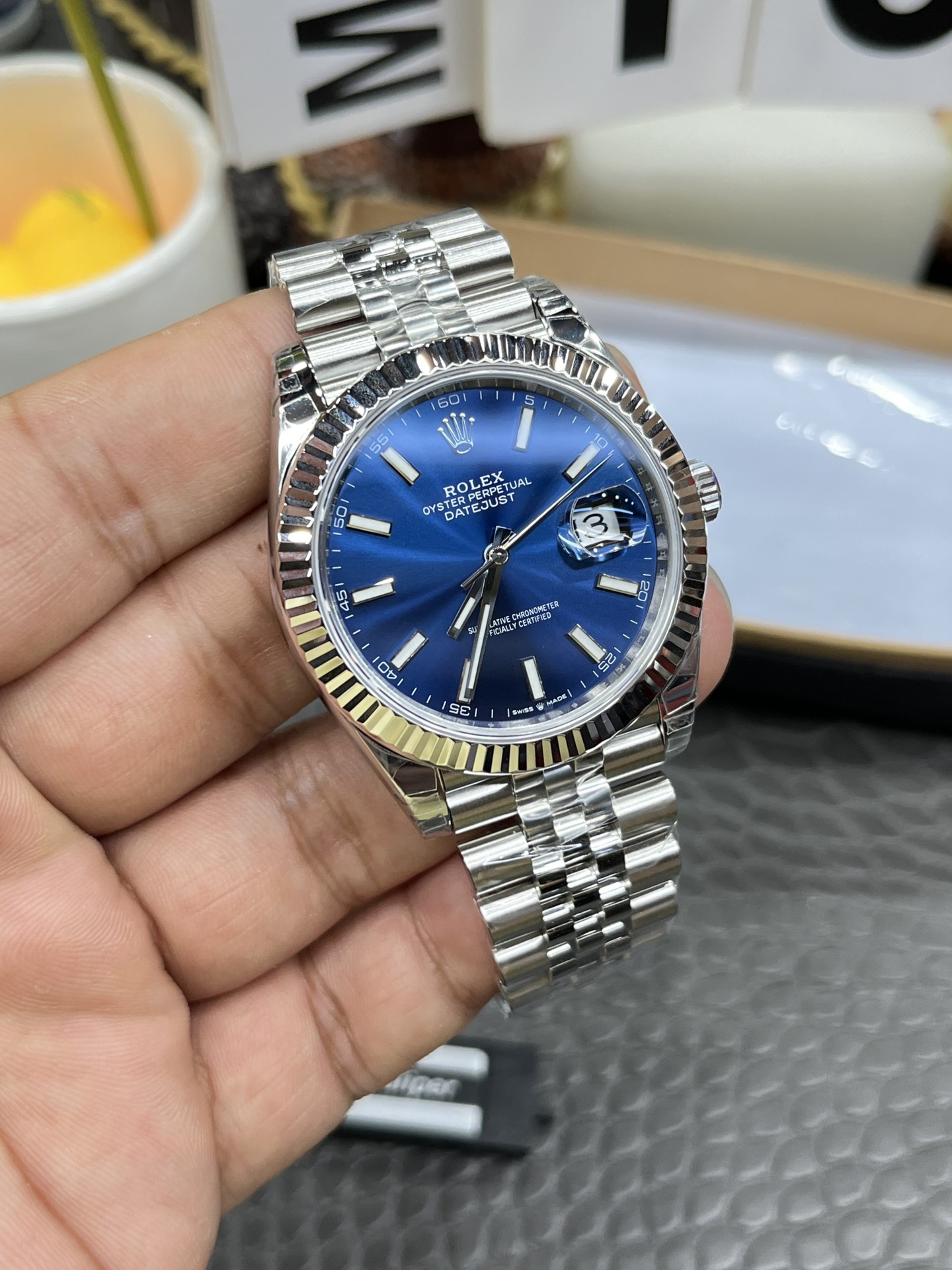 Montre Rolex Datejust 126334 Réplique de Luxe – 41mm, Cadran Bleu Élégant – Image 6