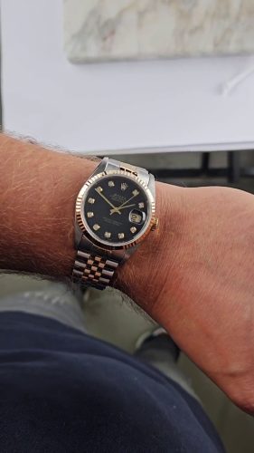 Rolex Datejust 116233BKDJ Pour des hommes Argenté Bracelet photo review