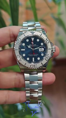 Rolex Yacht-master 40mm Pour des hommes 116622BLSO Cadran bleu Regardez photo review