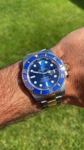Rolex Submariner Pour Des Hommes 116613LB-97203 40mm Cadran Bleu Argenté photo review