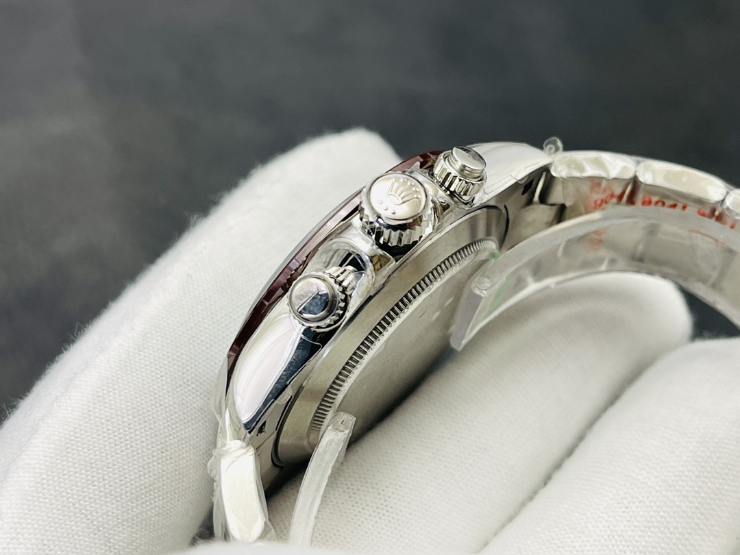 Superbe Rolex Daytona 116506 Réplique Aaa En Acier, Cadran Bleu Glacier Avec Index Diamant Et Lunette Céramique – Image 7