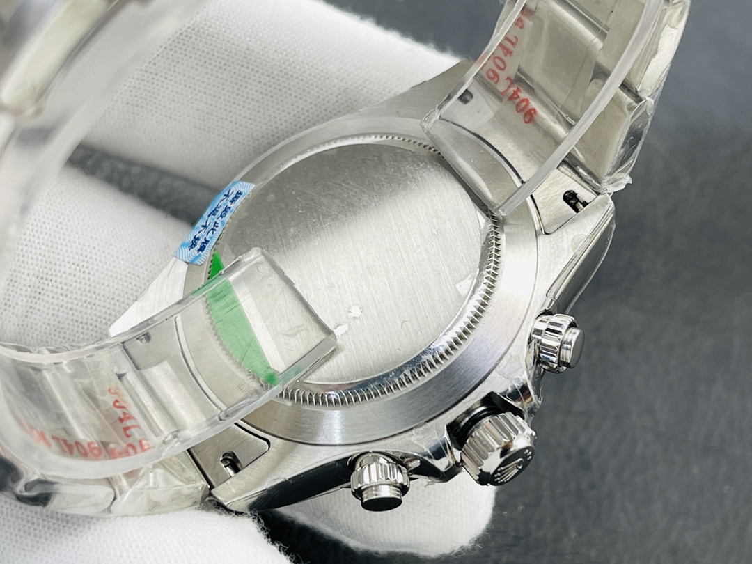 Superbe Rolex Daytona 116506 Réplique Aaa En Acier, Cadran Bleu Glacier Avec Index Diamant Et Lunette Céramique – Image 9