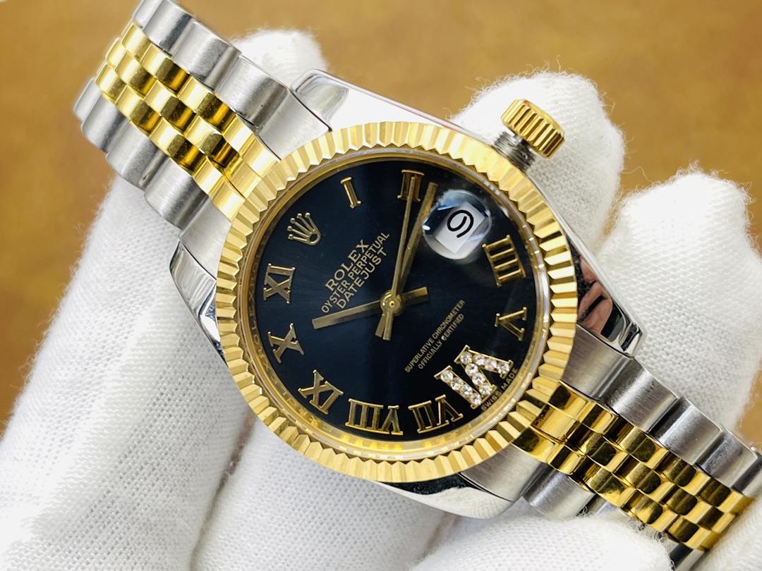 AAA Élégante Rolex Datejust 278273 Réplique 31mm Cadran Noir VI Diamants – Superbe Swiss Qualité, Look Chic Et Intemporel – Image 4
