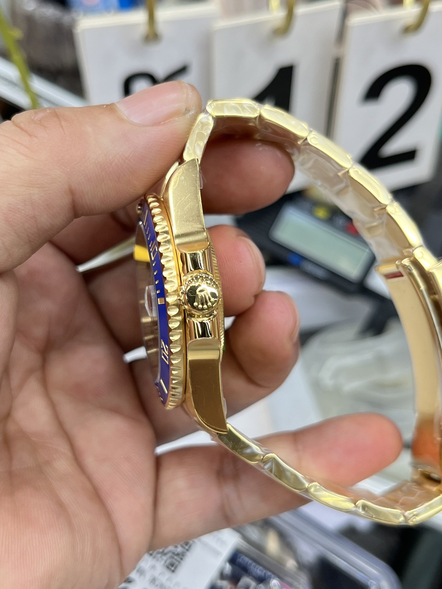 Rolex Submariner 116618LB Réplique AAAAA – Élégance Ultime Avec Cadran Bleu Et Bracelet Doré Sophistiqué – Image 8