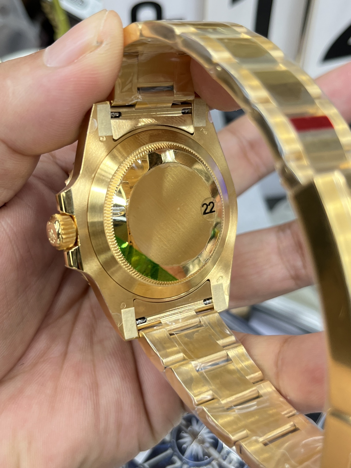Rolex Submariner 116618LB Réplique AAAAA – Élégance Ultime Avec Cadran Bleu Et Bracelet Doré Sophistiqué – Image 9
