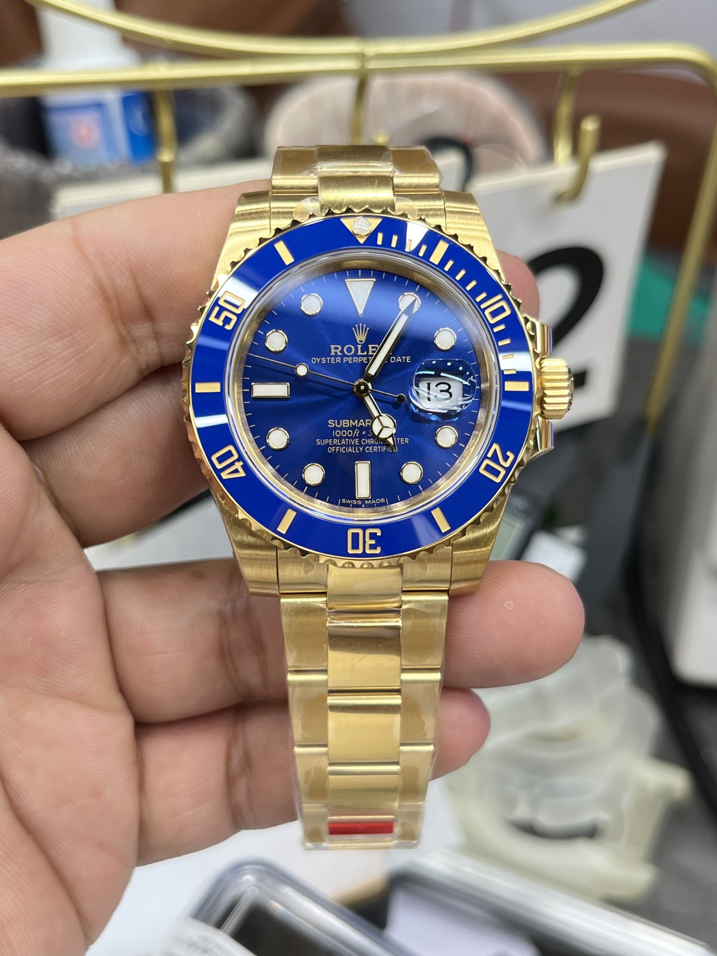 Rolex Submariner 116618LB Réplique AAAAA – Élégance Ultime Avec Cadran Bleu Et Bracelet Doré Sophistiqué – Image 2