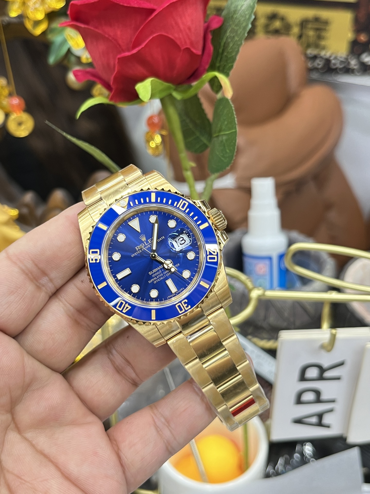 Rolex Submariner 116618LB Réplique AAAAA – Élégance Ultime Avec Cadran Bleu Et Bracelet Doré Sophistiqué – Image 6