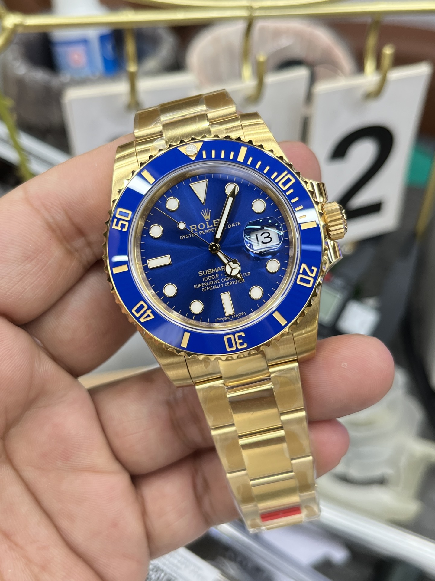 Rolex Submariner 116618LB Réplique AAAAA – Élégance Ultime Avec Cadran Bleu Et Bracelet Doré Sophistiqué – Image 7