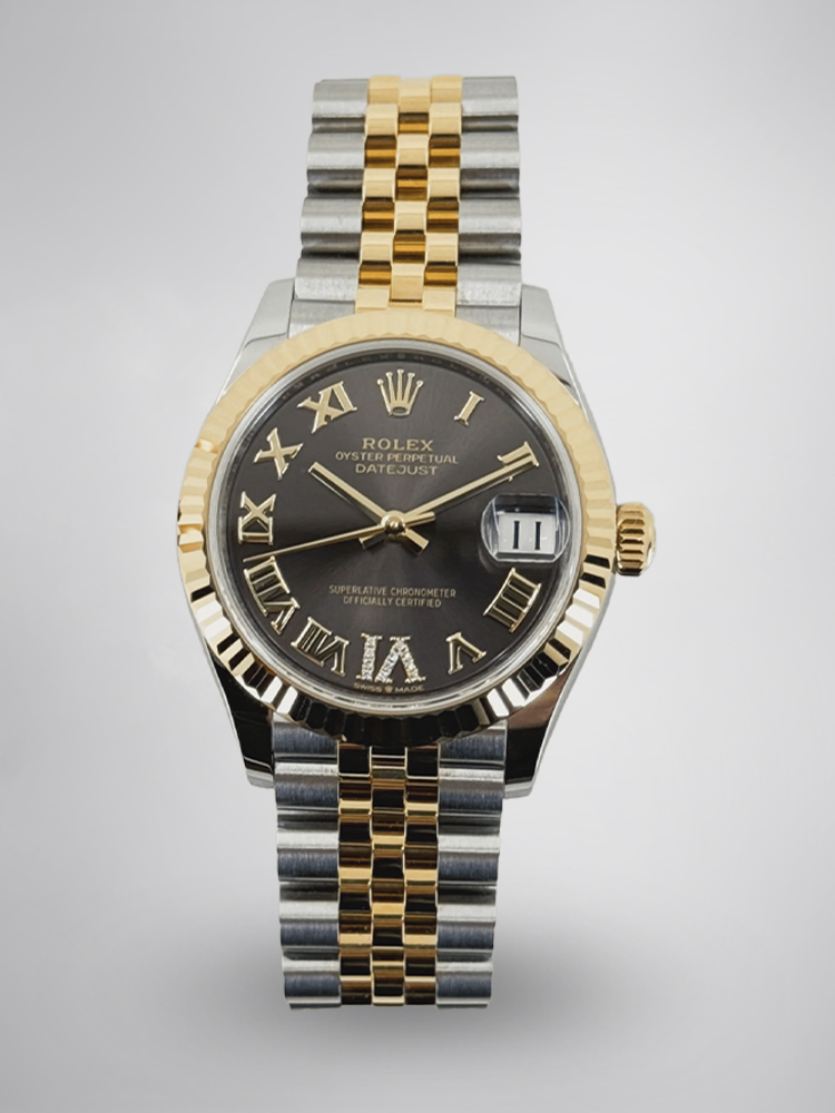 AAA Élégante Rolex Datejust 278273 Réplique 31mm Cadran Noir VI Diamants – Superbe Swiss Qualité, Look Chic Et Intemporel