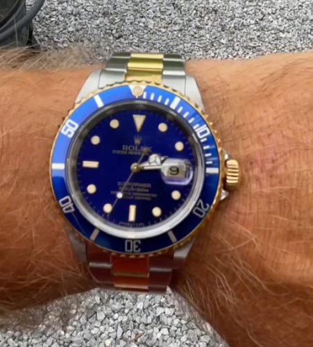 Rolex Submariner Pour Des Hommes 116613LB-97203 40mm Cadran Bleu Argenté photo review