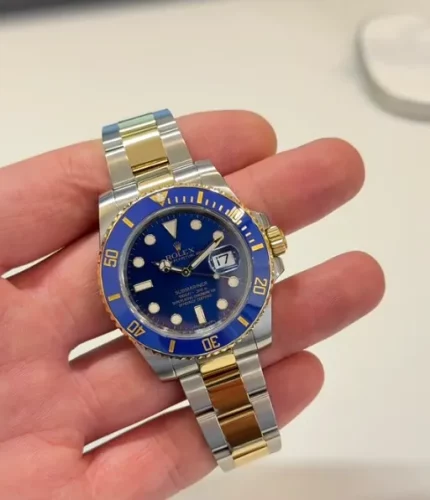 Rolex Submariner Pour Des Hommes 116613LB-97203 40mm Cadran Bleu Argenté photo review