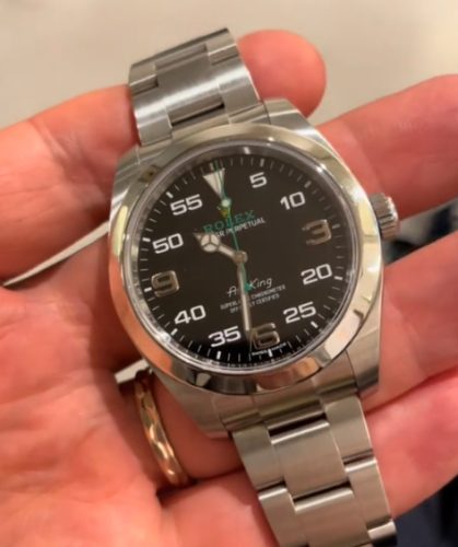 Rolex Air-king Pour des hommes 40mm m116900-0001 Argenté Bracelet Huître photo review