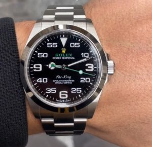 Rolex Air-king Pour des hommes 40mm m116900-0001 Argenté Bracelet Huître photo review