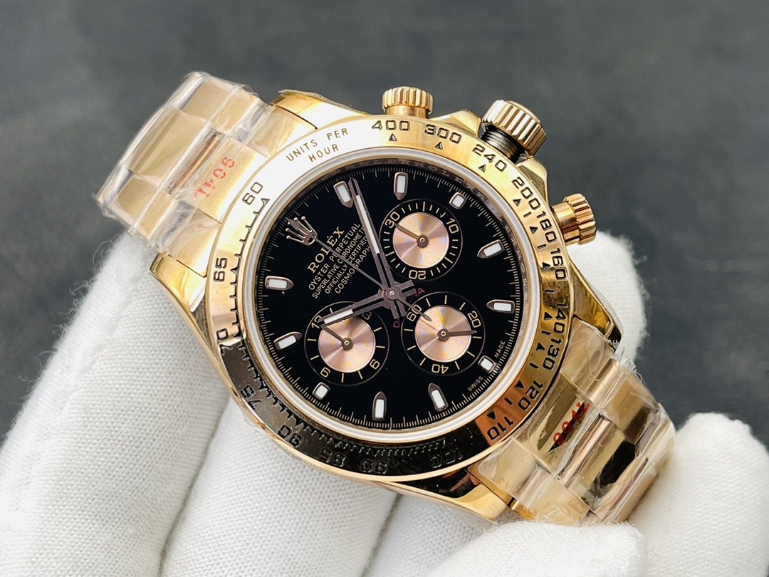 Rolex Daytona 116505 Réplique 40mm Or Jaune Swiss Style Sophistiqué Et Prestigieux – Image 3