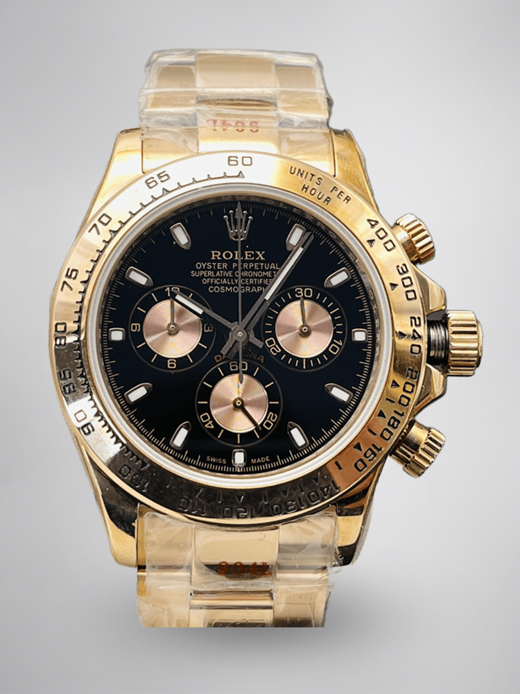 Rolex Daytona 116505 Réplique 40mm Or Jaune Swiss Style Sophistiqué Et Prestigieux