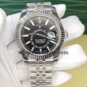 Replica Rolex Sky-Dweller 336934-0008 Cadran Noir 42MM – Montres Replica Watches Haut de Gamme