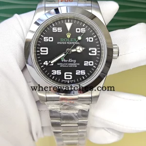 Montre Air-King 40 mm Style Aviation – Replica Watches Automatique en Acier 904L