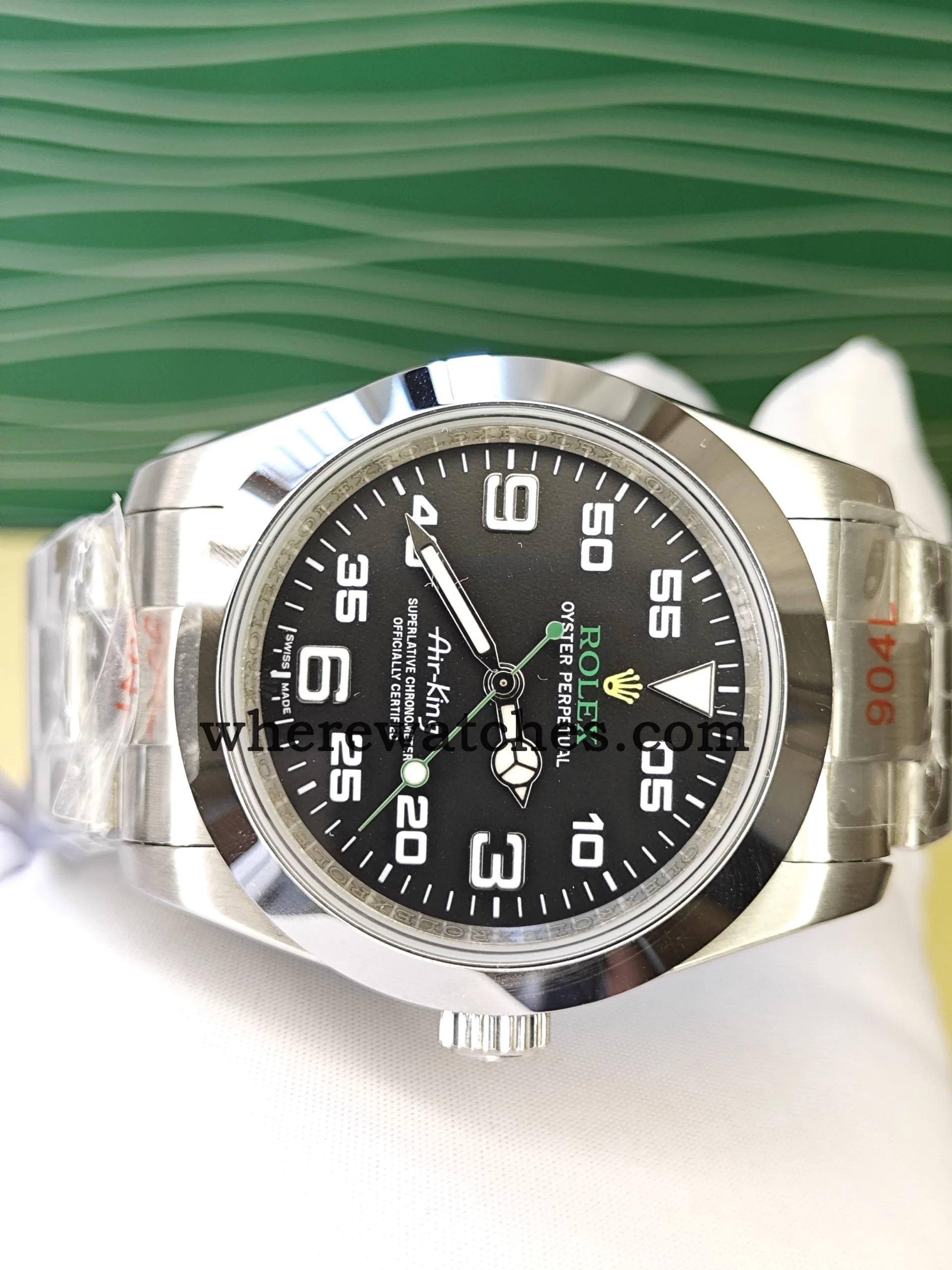 Montre Air-King 40 mm Style Aviation – Replica Watches Automatique en Acier 904L – Image 4