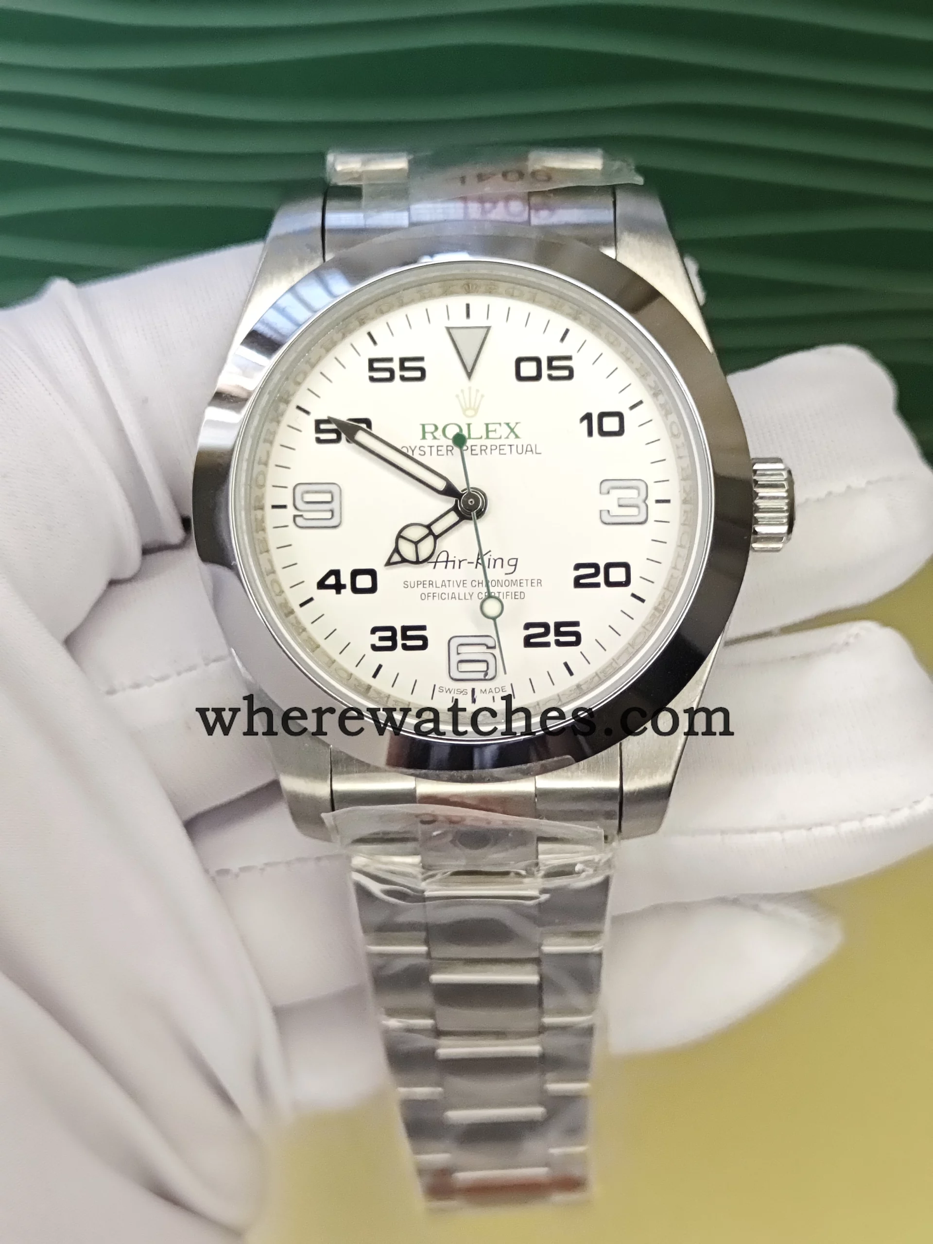Replica Rolex Air-King 116900 40mm Cadran Blanc Bracelet Acier 904L – Swiss Automatic Replica Watches