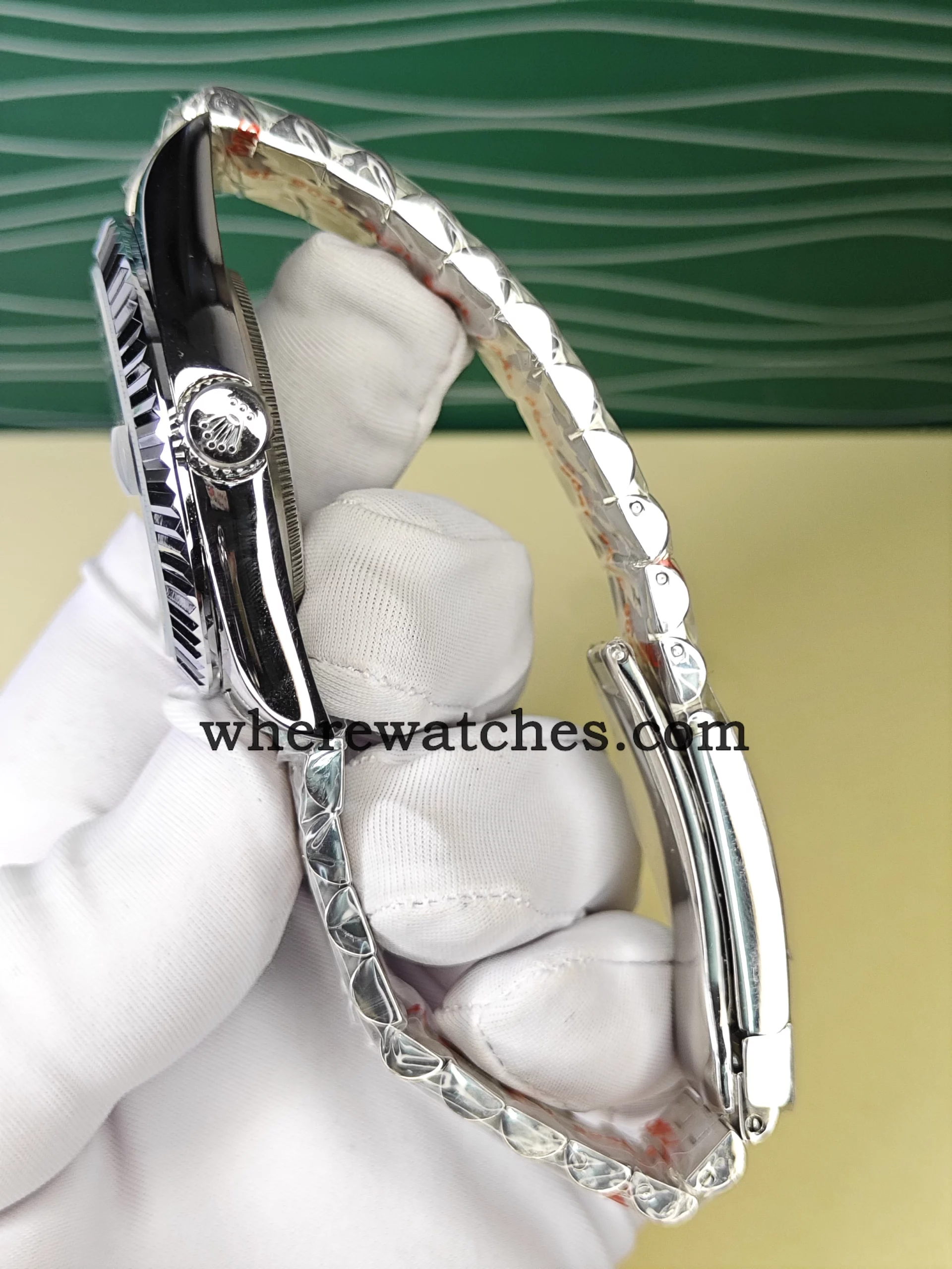 Replica Rolex Datejust 41 m126334-0006 Gris – Montre élégante avec index sertis, acier 904L | Replica Watches automatique suisse – Image 5