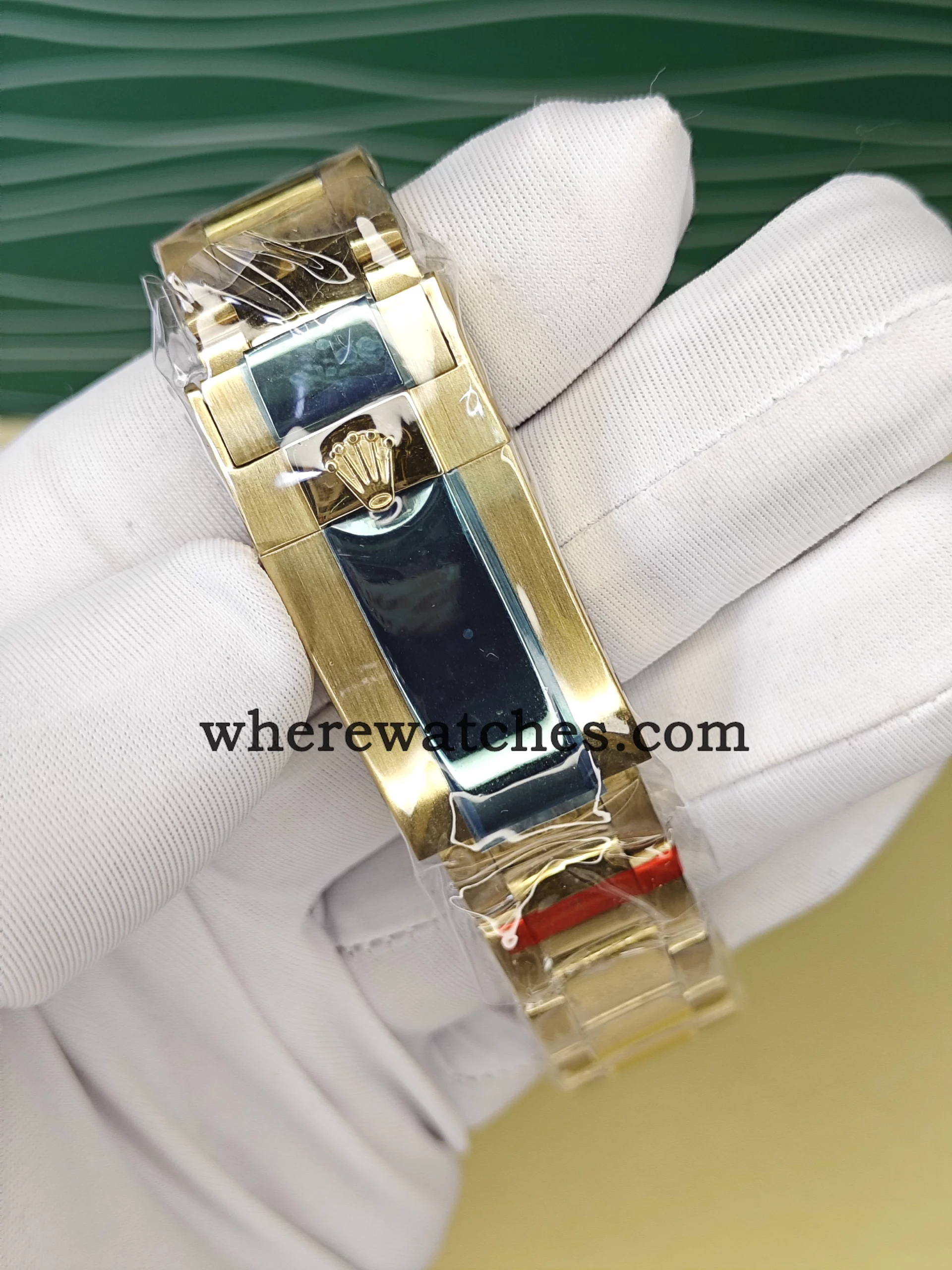 Montre Replica Watches GMT-Master II Style 40 mm – Lunette Sertie Multicolore, Acier 904L Plaqué Or 18K, Mouvement Automatique Suisse – Image 8