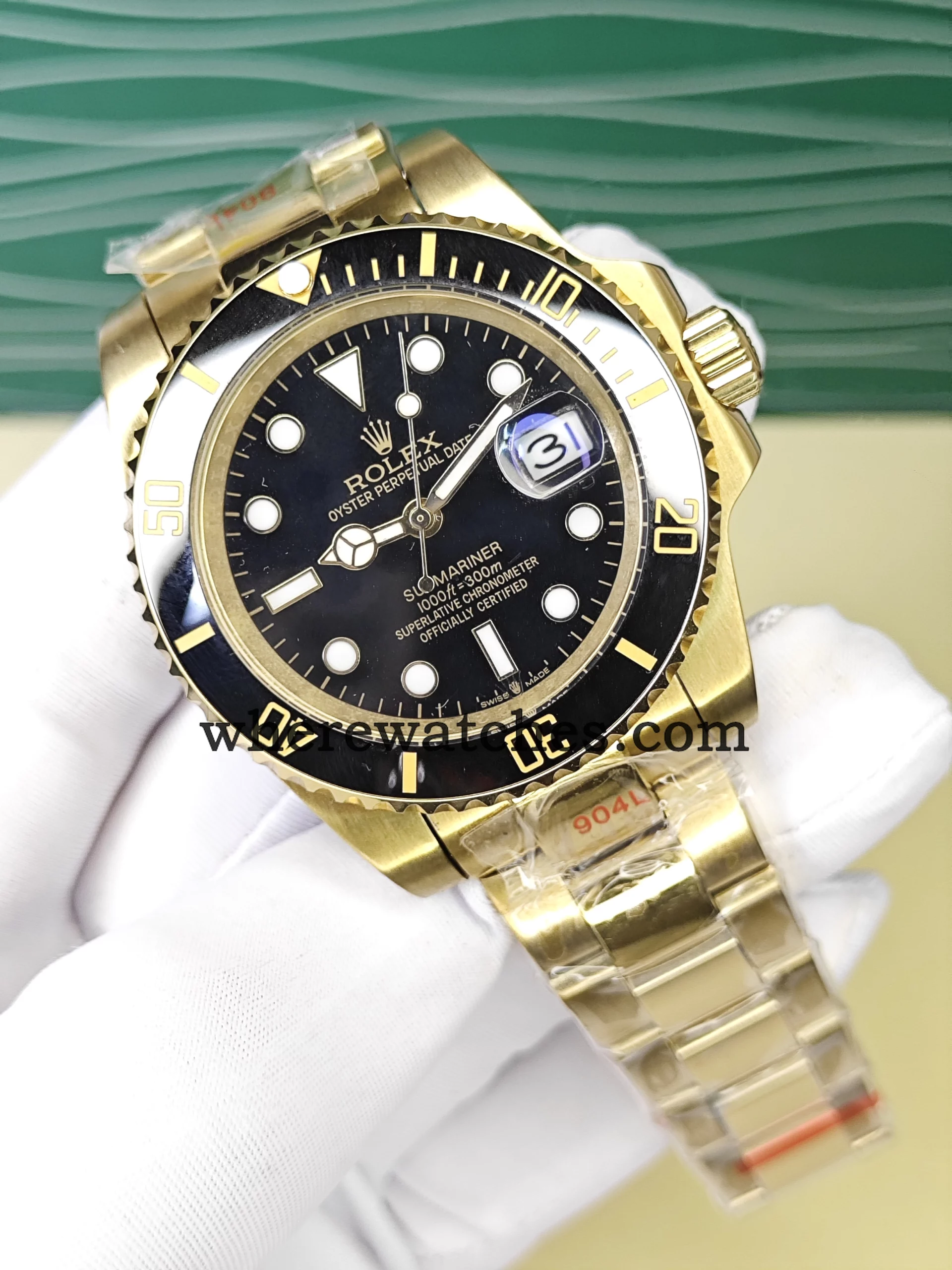 Replica Watches Rolex Submariner Style 126618LN Or 18K – Automatique Suisse, Lunette Céramique Noire 41 mm – Image 2