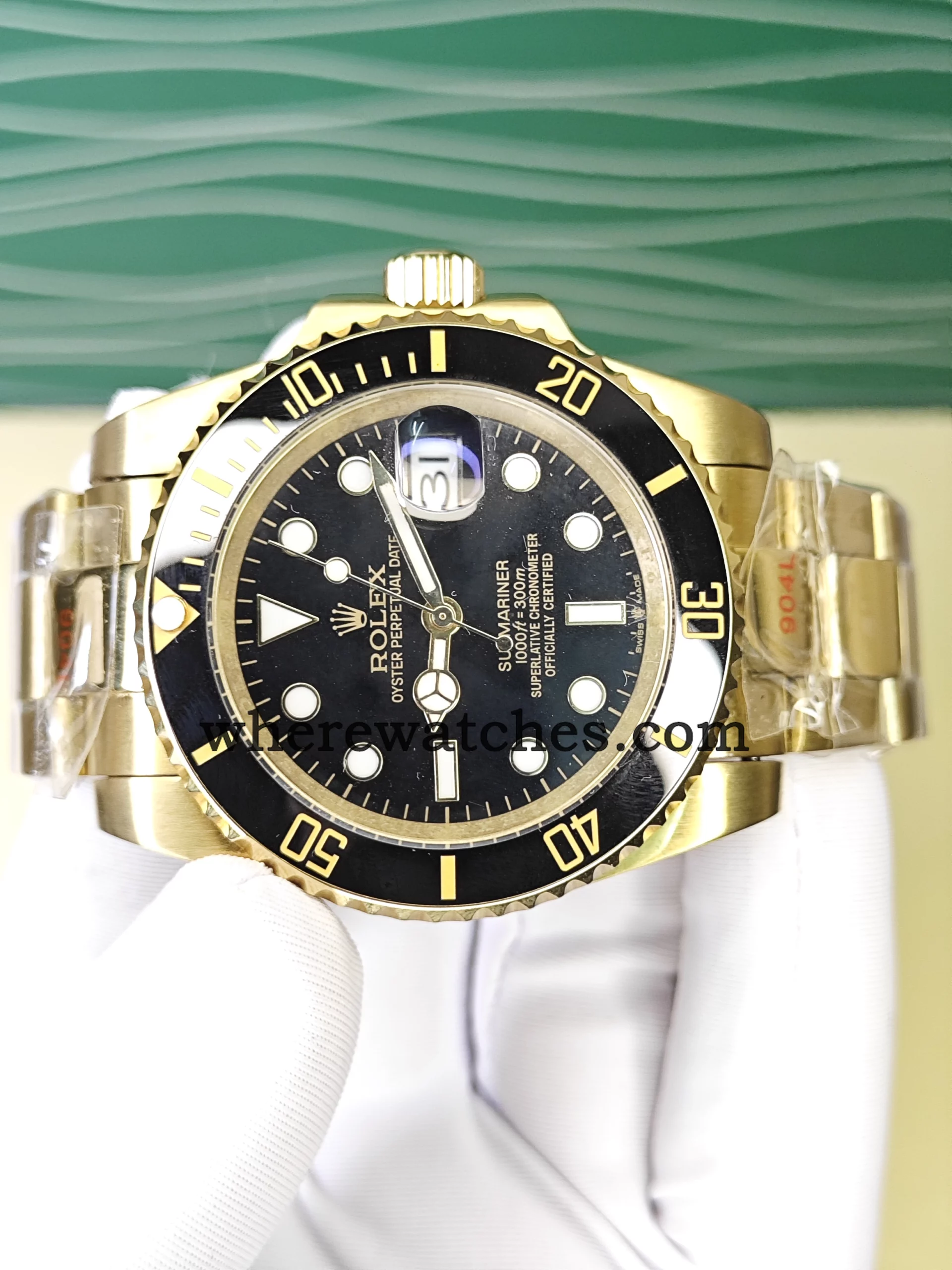 Replica Watches Rolex Submariner Style 126618LN Or 18K – Automatique Suisse, Lunette Céramique Noire 41 mm – Image 3