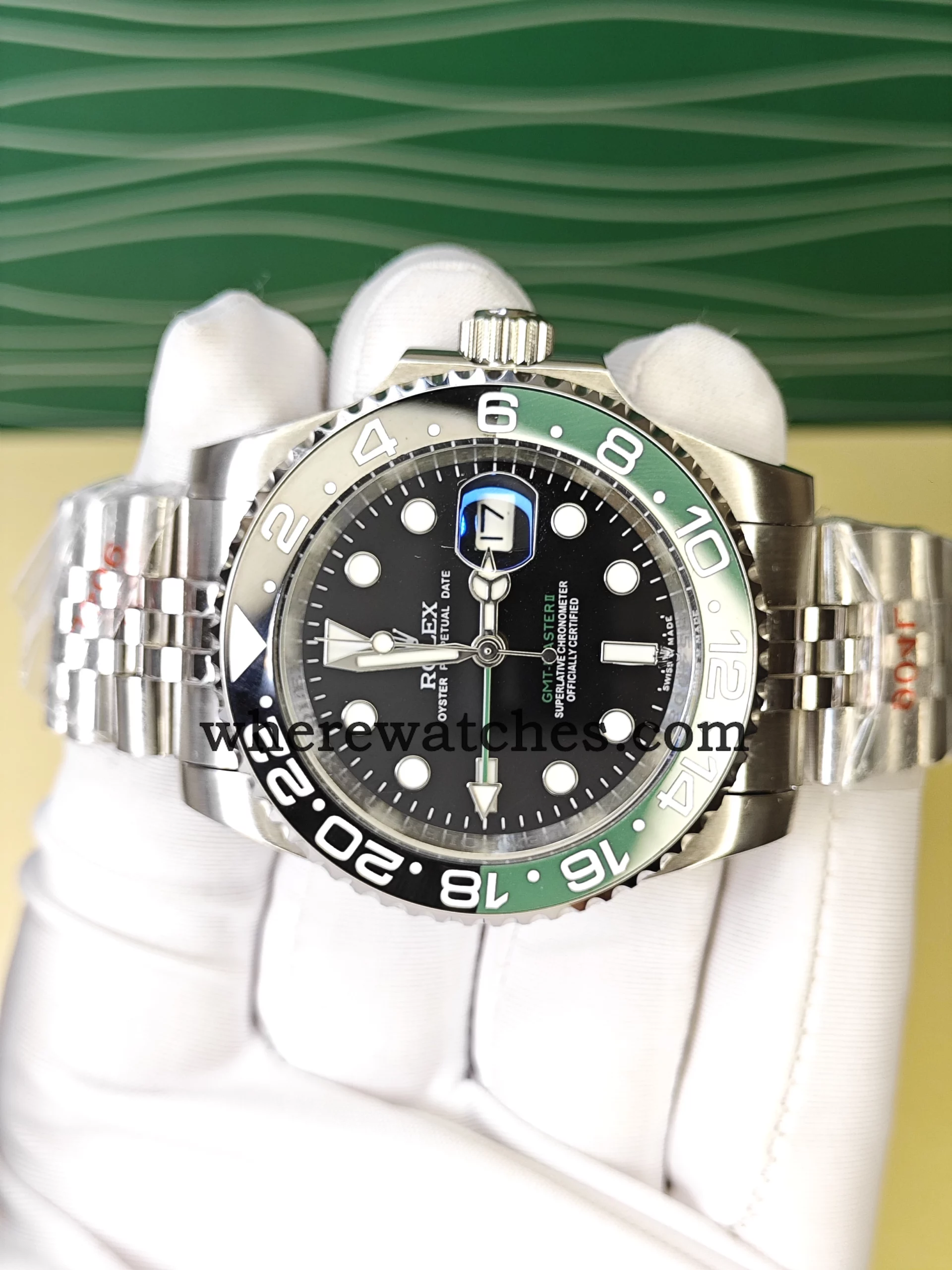 Replica Rolex GMT-Master II 126720VTNR 40mm – Lunette Céramique Vert-Noir, Acier 904L, Mouvement Automatique Suisse, Verre Saphir – Image 3