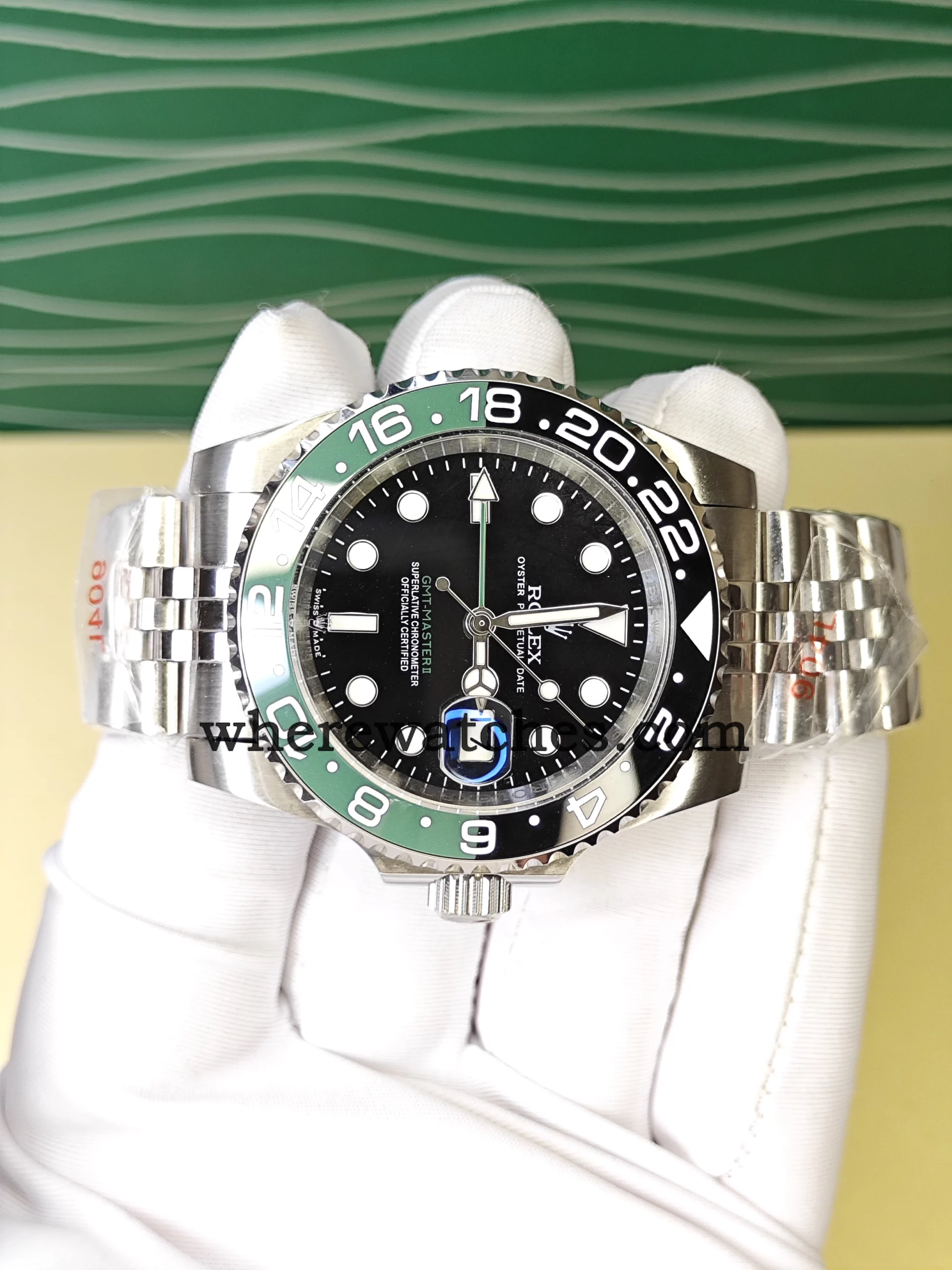 Replica Rolex GMT-Master II 126720VTNR 40mm – Lunette Céramique Vert-Noir, Acier 904L, Mouvement Automatique Suisse, Verre Saphir – Image 4
