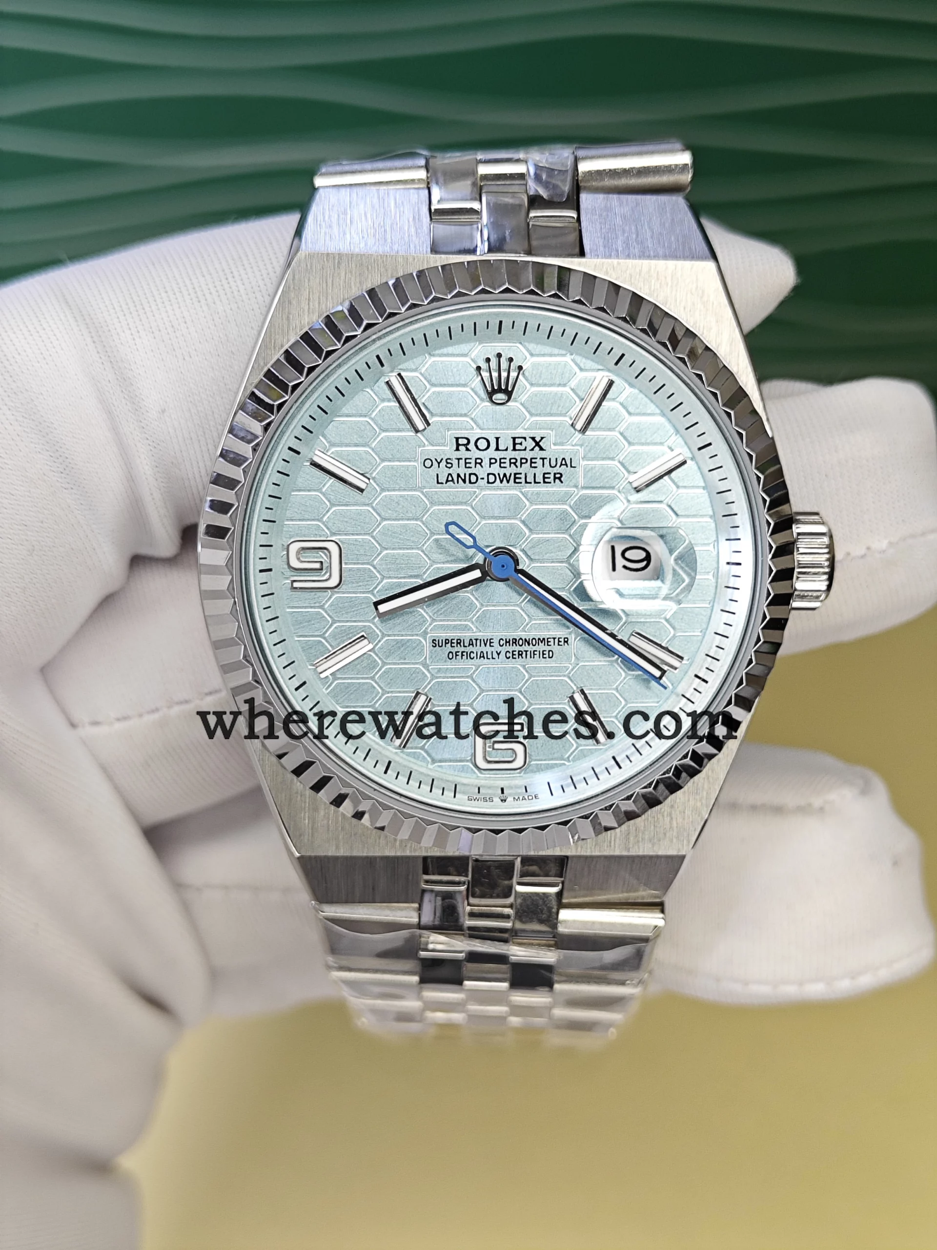 Rolex Oyster Perpetual 127336 Replica Bleu Glacier 40mm – Montre Automatique Suisse en Acier 904L Style Luxe